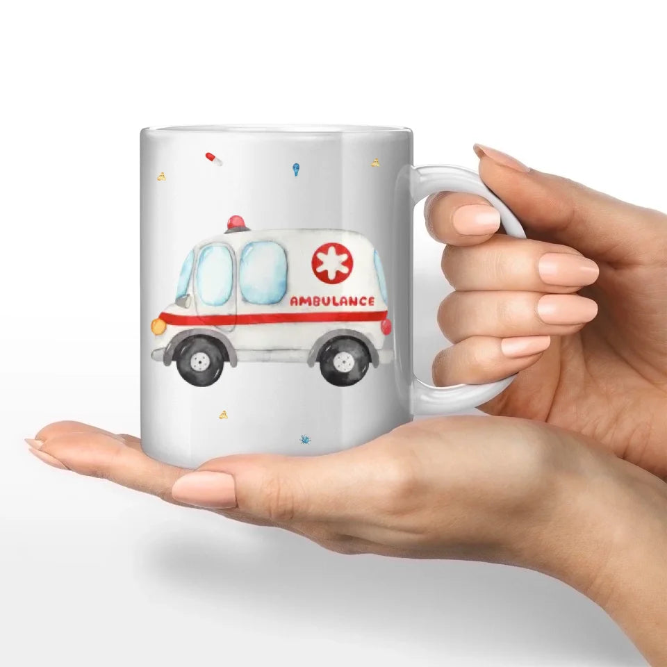 Motivtasse Krankenwagen